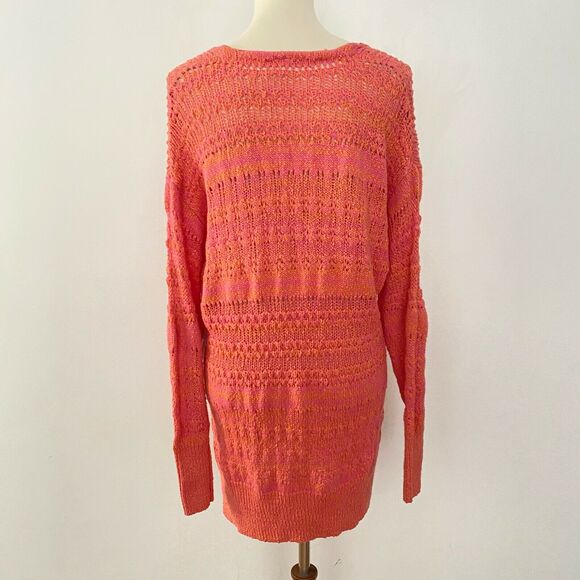 Free People Womens Hot Tropics V Neck Sweater Pullover Long Sleeve XS - Picture 3 of 9